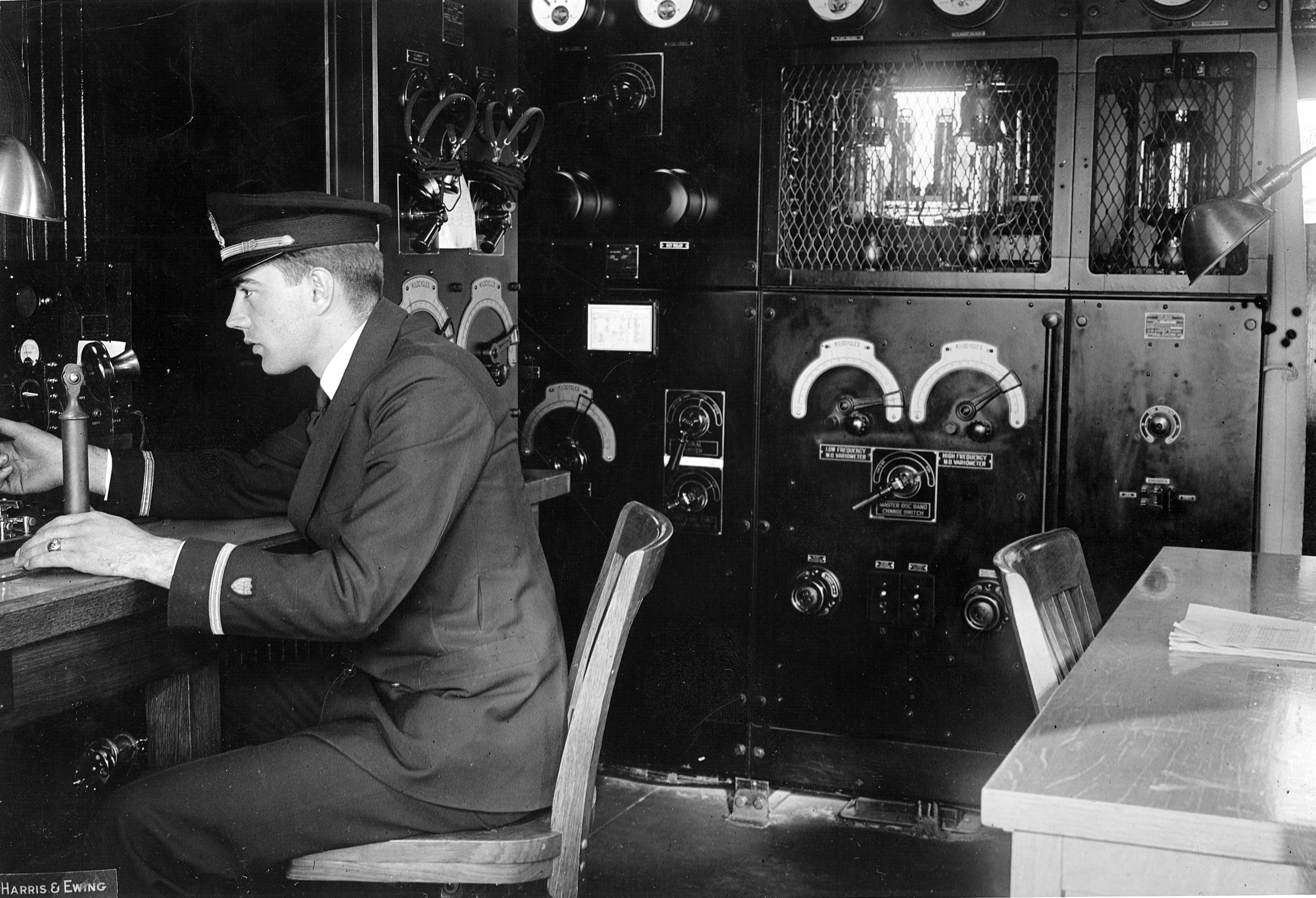 A photo of the radio room aboard the USCGC Chelan, sister-ship to the Itasca