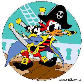 Donald Duck as a Corsair