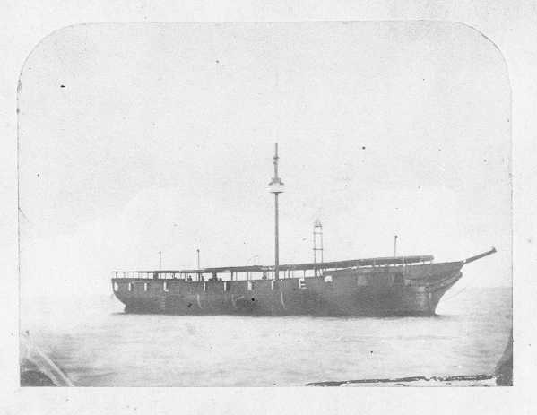 Early photo of a Legare-Class iron cutter converted to lightship use. (U.S. Coast Guard Collection)