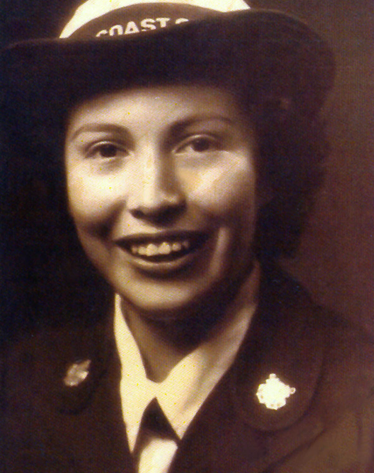 2.	Official photograph of Seaman Mildred Cleghorn Womack in uniform. (Photo from Military Women’s Memorial)