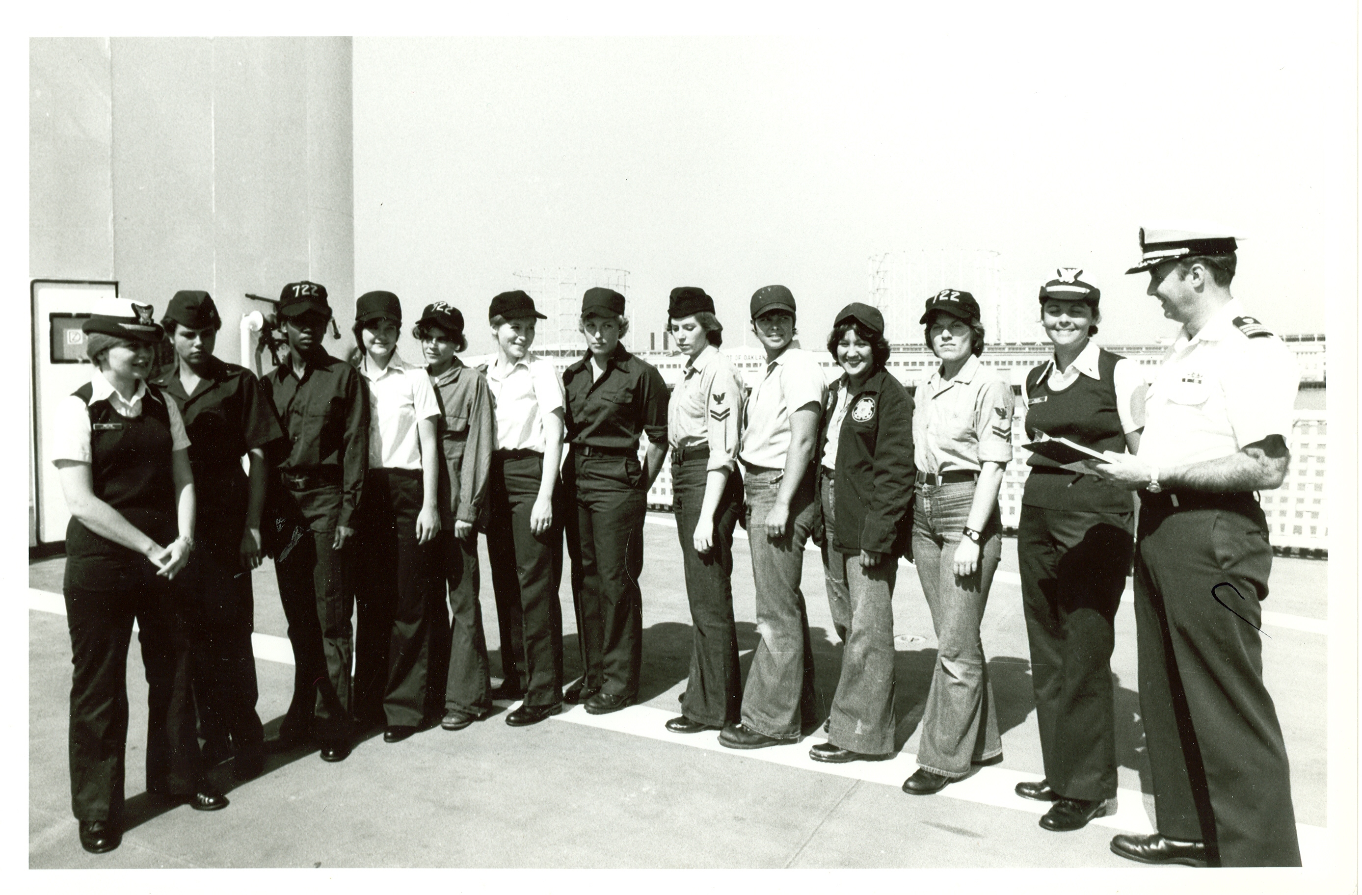 The first 12 Coast Guard women assigned to sea duty.